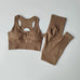 Women's Seamless Tracksuit – Sports Bra & High-Waist Leggings Set