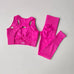 Women's Seamless Tracksuit – Sports Bra & High-Waist Leggings Set