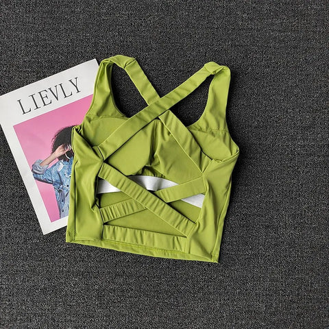 Women's Sports Bra – Push-Up, Breathable Gym & Yoga Top