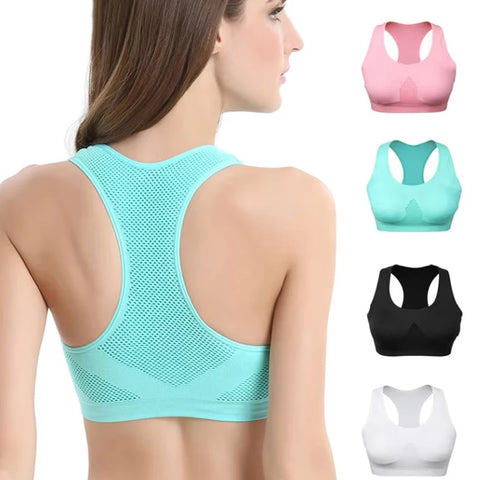 Women's Sports Bra – Breathable, Padded & Shockproof