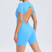 Women's Gym Jumpsuit – Backless Scrunch Yoga Outfit