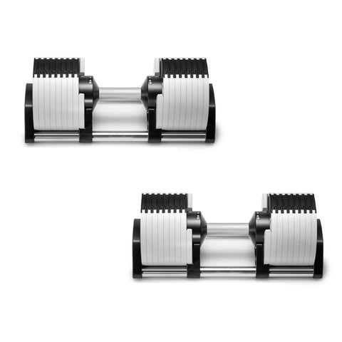 Adjustable Dumbbells – Up to 45kg, Fast-Adjust, Multi-Color Set