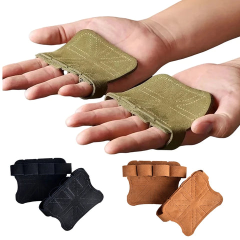 Leather Weightlifting Gloves – Palm Protection for Workout