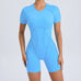 Women's Gym Jumpsuit – Backless Scrunch Yoga Outfit