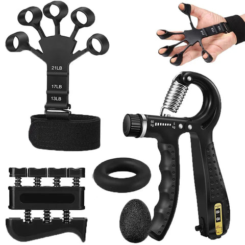 Grip Strength Kit – Finger, Forearm & Rehab Trainer