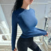 Women's Long Sleeve Yoga Top – Fitness & Running Wear