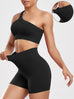 Seamless Women's Sports Set – Ribbed Yoga Outfit with Leggings