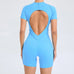 Women's Gym Jumpsuit – Backless Scrunch Yoga Outfit
