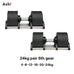 Adjustable Dumbbells – Up to 45kg, Fast-Adjust, Multi-Color Set