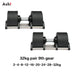 Adjustable Dumbbells – Up to 45kg, Fast-Adjust, Multi-Color Set