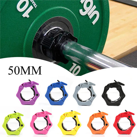 50MM Barbell Collars – Quick-Release Weight Clips