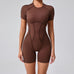 Women's Gym Jumpsuit – Backless Scrunch Yoga Outfit