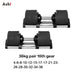 Adjustable Dumbbells – Up to 45kg, Fast-Adjust, Multi-Color Set