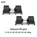 Adjustable Dumbbells – Up to 45kg, Fast-Adjust, Multi-Color Set
