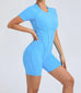 Women's Gym Jumpsuit – Backless Scrunch Yoga Outfit