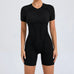 Women's Gym Jumpsuit – Backless Scrunch Yoga Outfit