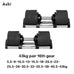 Adjustable Dumbbells – Up to 45kg, Fast-Adjust, Multi-Color Set