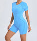 Women's Gym Jumpsuit – Backless Scrunch Yoga Outfit