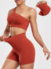 Seamless Women's Sports Set – Ribbed Yoga Outfit with Leggings